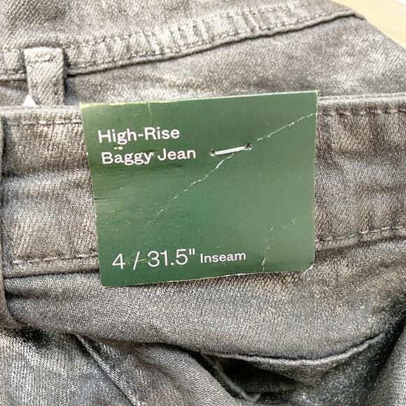 Wild Fable Women's High Rise Baggy Jeans Gray Wash Size 4 Reg - Picture 7 of 7